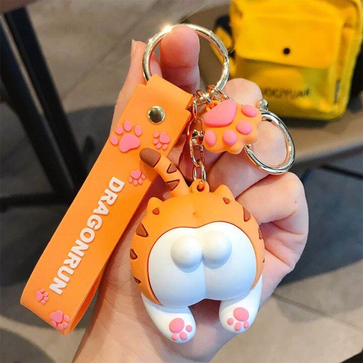 cat-butt-keychain-cartoon-female-cute-couple-lovers-pair-gift-bag-ornament-car-key-chain-lanyard-child-toy-ins-kawaii-girl-gift