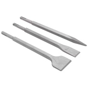 Chisel Set 3-Piece Sds-Plus Spade Chisel ,Flat Chisel