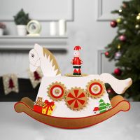 Merry Christmas Decoration Red Green Christmas Trojans Music Box Ornaments Xmas Party Snowman Music Box Gifts 2023 New Year