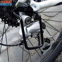 【LZ】☈∈  Mountain Bike Road Bicycle Rear Derailleur Protector Gear Folding Bike Guard Proteção Preto Outdoor Sports Ciclismo Acessórios