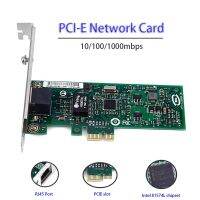 อะแดปเตอร์ LAN RJ-45 PCIE ไปเกมอีเธอร์เน็ต Gigabit PCI การ์ดเน็ตเวิร์กอุปกรณ์คอมพิวเตอร์ด่วน Intel 81574L ไม่มีแผ่นสำหรับพีซี