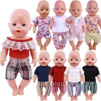 43 cm Baby New Born Clothes For 18 Inch American Doll Girl Toy 17 Inch Baby Reborn Doll Clothes Accessories Our Generation Hand Tool Parts Accessories