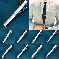 New Metal Silver Color Tie Clip For Men Wedding Necktie Tie Clasp Clip Gentleman Ties Bar Crystal Tie Pin For Men 39;s Accessories