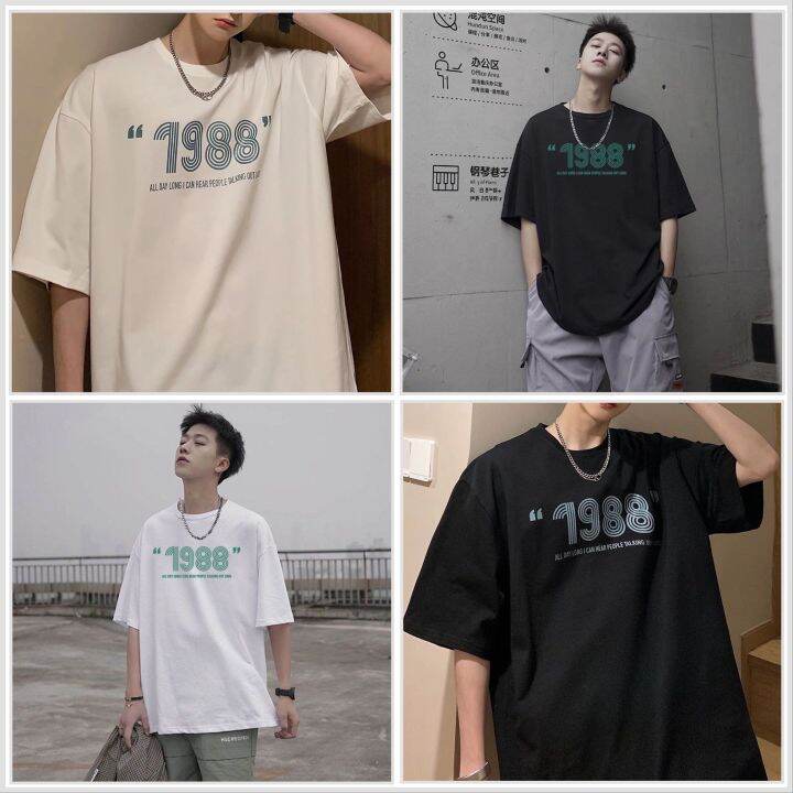 are-ส่งจากไทย-เสื้อยืดใหม่สไตล์-2023คอตตอน100-เสื้อยืดแขนสั้น-ฤดูร้อน-เสื้อยืดชายทรงหลวม-s113