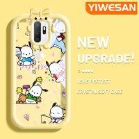 YIWESAN เคสสำหรับ OPPO A5 2020 A9 2020 A11 A11x ลายการ์ตูน Pochacco สีสันสดใสน่ารักมอนสเตอร์ตัวน้อยเคสใสซิลิโคนเลนส์กล้องถ่ายรูปแบบนิ่มกันกระแทกแบบใสเรียบง่ายเคสป้องกัน