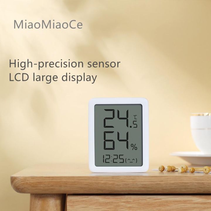miaomiaoce-นาฬิกาจับเวลาเครื่องวัดอุณหภูมิความชื้นหน้าจอ-lcd-ดิจิตอล-xiaomi
