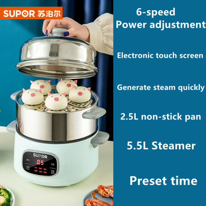 Steamer Automatic Power Off Multi-function Timing Steam Electric Steamer  Steamer Pot