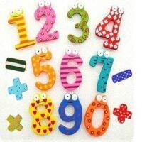 ❄◕♠ 15PCS Magnets For Refrigerators Cartoon Wooden Number Sign Fridge Sticker 3D Colorful Magnetic Sticker Funny Kid Toy Home Decore