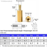 卍ↂ▦ M2 M2.5 M3 M4 M5x2-80mm Hex Brass Male Female Standoff Board Stud Metric Hexagon Threaded Pillar PCB Motherboard Spacer Bolt