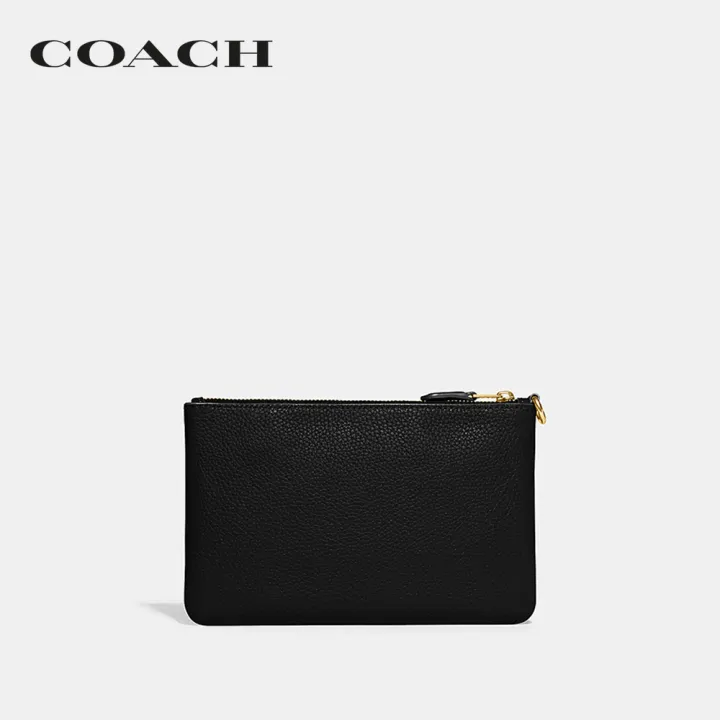 coach-กระเป๋าคล้องมือขนาดเล็กผู้หญิงรุ่น-small-wristlet-สีดำ-ch818-b4-bk
