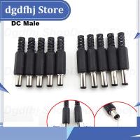 Dgdfhj Shop DC Male Power Supply Jack Adapter Plug Connector 5.5mmx2.1mm Socket For DIY Projects