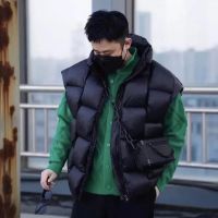 ✹ Mens Down Puffer Collar Thick Warm Sleeveless Jacket Personality Waistcoat Male Fashion