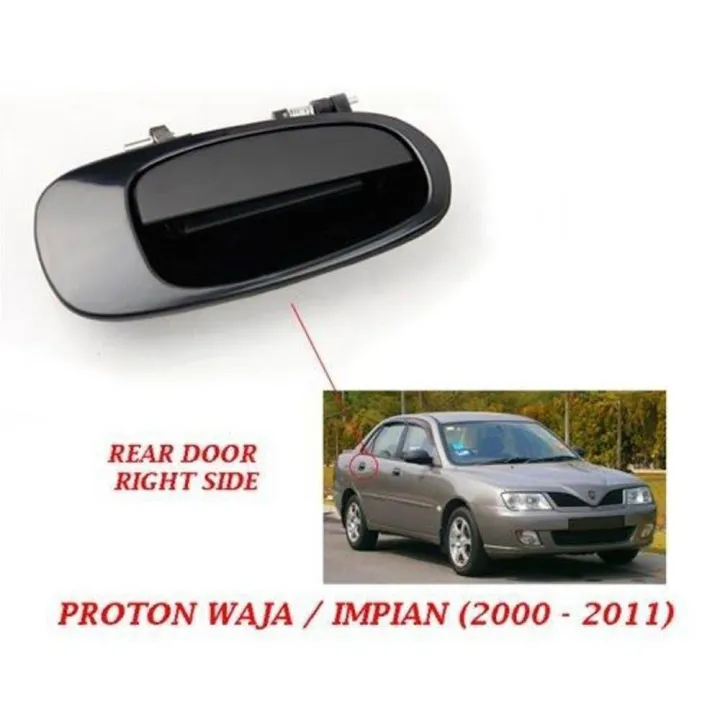 [Local Ready Stock] Proton Waja Door Outer Handle Exterior (Black) Waja