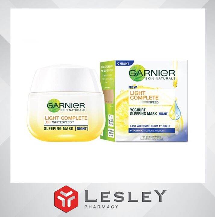 Garnier Bright Complete Yoghurt Sleeping Mask Night 50mL Lazada