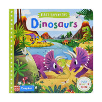 First explorers dinosaurs babys First Exploration Series prehistoric dinosaurs childrens English stories picture books mechanism Books English original imported childrens books