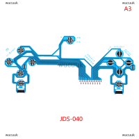 wucuuk สำหรับ PS4 DS4 Pro Slim Controller ฟิล์มนำไฟฟ้าสีฟ้า JDS 050 040 030 010