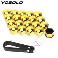 YOSOLO 20 Pieces Car Wheel Nut Caps 17mm/19mm Auto Trim Tyre Nut Bolt Auto Hub Screw Cover Protection Covers Caps