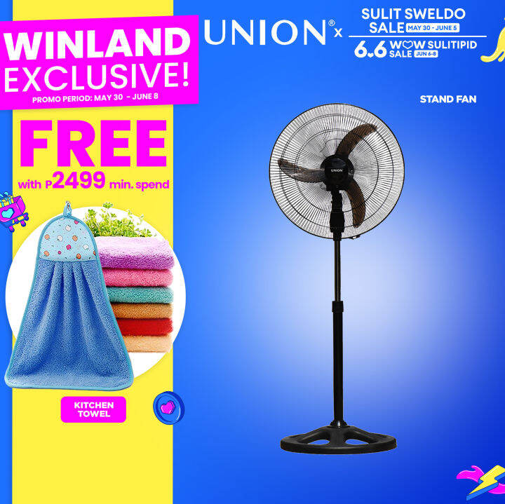 UNION by Winland 20inches Powerfull Tornado Stand Fan Electric Fan UGTF