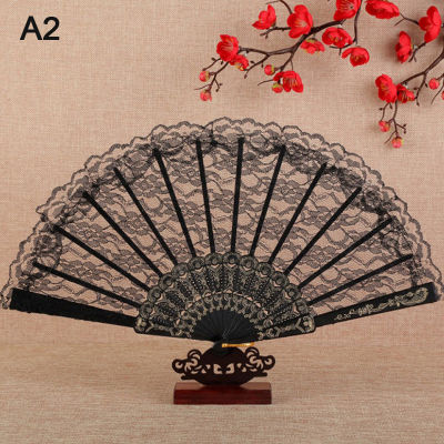 yizhuoliang วินเทจสไตล์ลูกไม้พับพัดลมจีนญี่ปุ่นรูปแบบศิลปะหัตถกรรมของขวัญตกแต่ง