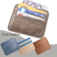 Men Retro Leather Credit Business Mini Card Wallet Convenient Man Women Smart Wallet Business Card Holder Cash Wallet Card Case Card Holders