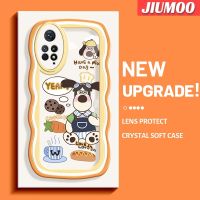 เคส JIUMOO สำหรับ Xiaomi Redmi Note 11 Pro 11e 5G Note Pro,เคสลายการ์ตูนสำหรับทำอาหารสุนัขแฟชั่นดีไซน์ใหม่เคสโทรศัพท์แบบใสน่ารักเลนส์กล้องถ่ายรูปเคสใสซิลิโคนป้องกัน