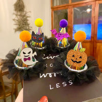 Womens Party Costume Headwear Girls Party Costume Ornaments Flash Lamp Hair Accessory Halloween Witch Hat Hair Clip Duckbill Clip For Hair