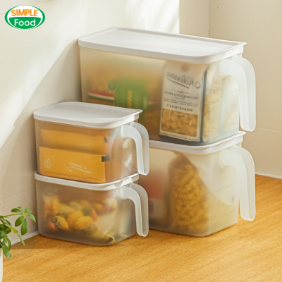 กล่องถนอมอาหาร กล่องเก็บอาหารมีฝาปิด กล่องเก็บของพลาสติก กล่องเก็บของสด กล่องเก็บของในตู้เย็น มีฝาปิด กันฝุ่นและกันแมลง Simple food