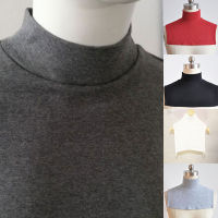New Men Women Knitting Fake Collar Hijab Extensions Neck Chest Back Cover Modal Scarf Half Muslim Collar Hot Detachable collars