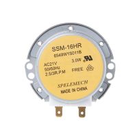 Ssm-16hr มอเตอร์เตาอบไมโครเวฟในครัวแบบซิงโครนัส21V 3W 50/60Hz สำหรับชิ้นส่วนเตาอบไมโครเวฟ Lg