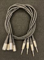 สายสัญญาณเสียง XLR Male(ผู้) To ปลั๊กแจ็คโฟน Male(ผู้) Mic Cable ยาว 1 เมตร (แพ็ค4เส้น) Top_skyShop