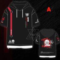 พร้อมหุ้นอะนิเมะเกม Arknights W คอสเพลย์ U Nisex แขนสั้น Hoodies คลุมด้วยผ้าเสื้อฤดูร้อนสบาย ๆ เสื้อผ้า