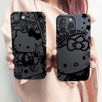 【YF】✴  Hellos Kittys Cartoon IPhone 14 13 12 X XS XR Silicone Cover Funda