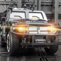 2021 New 1:32 Knight Armored Special Police Car Model Alloy Light Music Pull Back Car Alloy Car Model Toy Car Boy Gift