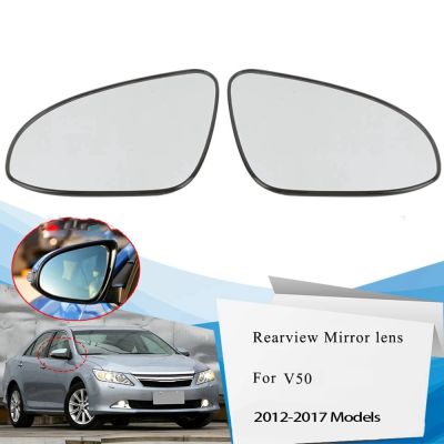1คู่รถอุ่นกระจกกระจกมองข้างกระจกมองหลังกระจกเลนส์สำหรับ Toyota Camry 2012-2017