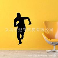 [COD] Manufacturers wholesale creative running wall stickers home decoration study living room pvc removable