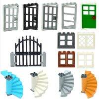 City Friends House MOC Parts Fence Stairs Ladder Building Blocks DIY Door Window Balcony Railing Castle Garden Assemble Bricks