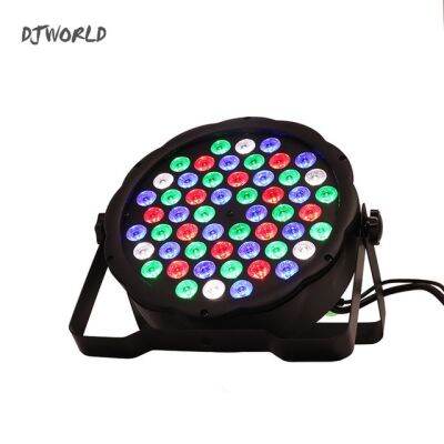 【Worth-Buy】 Djworld Led แบนราบเท่ากัน54X3W ไฟ Rgb แสงสี Dmx สำหรับบรรยากาศของดิสโก้ดีเจเพลงเที่ยวกลางคืนเต้นรำบาร์พื้นมืด