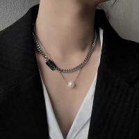 มาใหม่ Fashion necklace สร้อยคอเงินแท้925 เวอร์ชั่นเกาหลีแฟชั่น Style รูปแบบใหม่ (สินค้าพร้อมจัดส่ง)