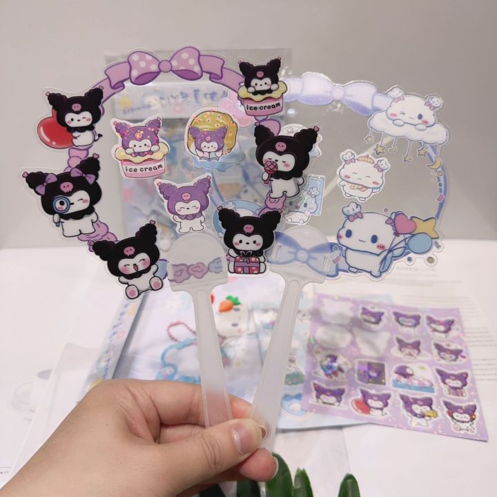 ชุดสร้างพัดทำมือสำหรับเด็กลายการ์ตูน-sanrio-diy-guka-พัดเมโลดี้น่ารักใหม่