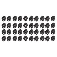 40 Pcs Fishing Pole Rod Holder Clips Black 16Mm Inside Dia Fishing Rod Storage Clips