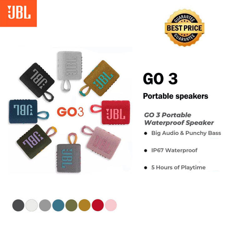 JBL GO 3 / GO3 Portable Bluetooth Speaker Lazada PH