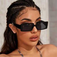 【CC】 Small Rectangle Sunglasses Brand Designer Glasses Shades Female Eyewear Anti-glare