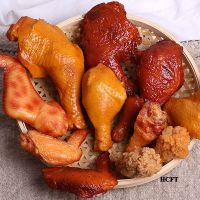 【CW】 simulation chicken wings fake food props kitchen store shop decor Fried shrimp crab Roast chicken Drumsticks nugget model