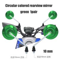 ☽ 1 Pair Circle Motorcycle Mirror Rear View Mirrors For Motorcycles E-Bike Honda Scooter Kawasaki Suzuki Yamaha Aprilia 10mm 8mm