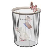 Garbage Cans for Kitchen Clear Garbage Bin Trash Can Large Capacity Kitchen Trashcan Rubbish Bin Transparent Garbage Can for Kitchen Bedroom Bathroom normal