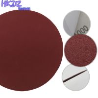 Dry Sandpaper Sanding Discs Hook Loop For Stone Round Red Disk Sand Sheets Disc Self Adhesive 5 Inch 125MM Aluminum Oxide