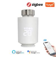 ⊙☾ Tuya ZigBee Radiator Actuator ThermostatSmart TRV Thermostatic Valve Temperature Controller Support Alexa Google Home