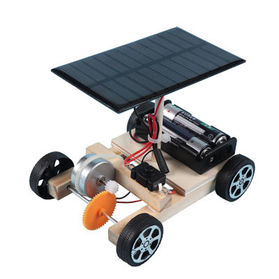 ชุดของเล่นโมเดลรถยนต์พลังงานแสงอาทิตย์สำหรับเด็กชุดทดลองทางฟิสิกส์อุปกรณ์สำหรับการเรียนรู้แบบทำมือ