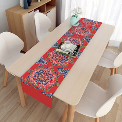 [COD] ที่มาของผ้าปูโต๊ะมุสลิมตกแต่งดวงจันทร์ผ้าลินินแถบยาวผ้าปูโต๊ะผ้าปูโต๊ะ