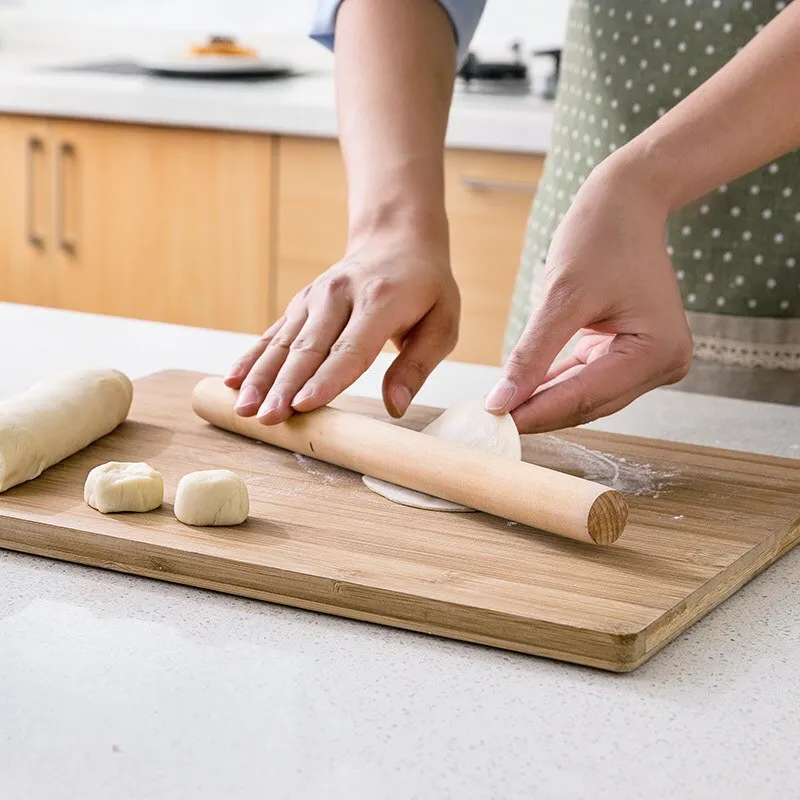 Premium Vector | Preparing dough for bake wooden rolling pin cooking bakery  homemade cake preparation baking process